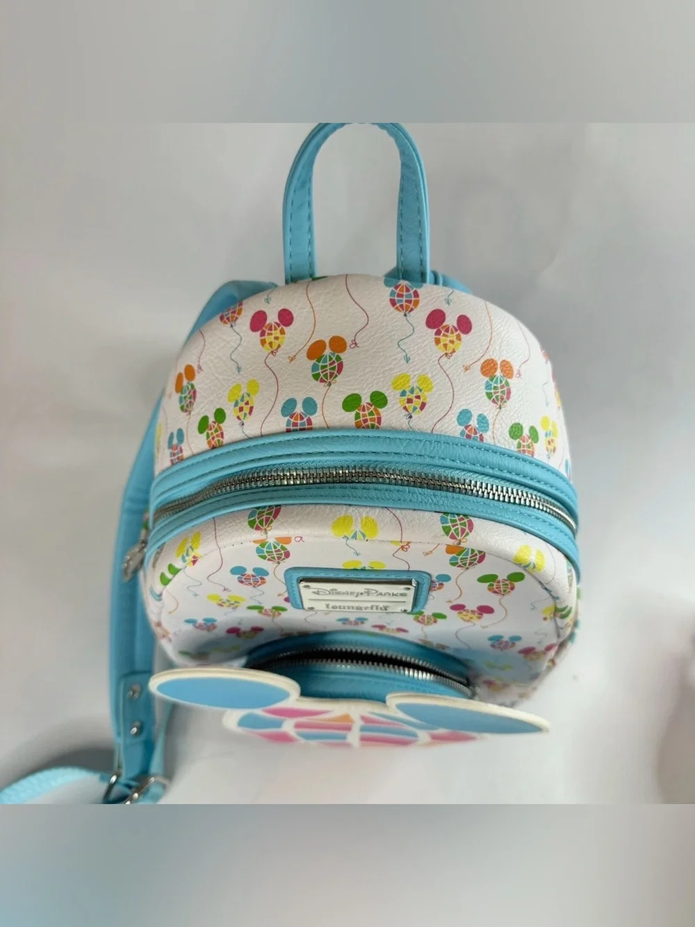 Disney Parks Epcot Loungefly Mini Backpack Mickey Mouse Balloons Vault 50th